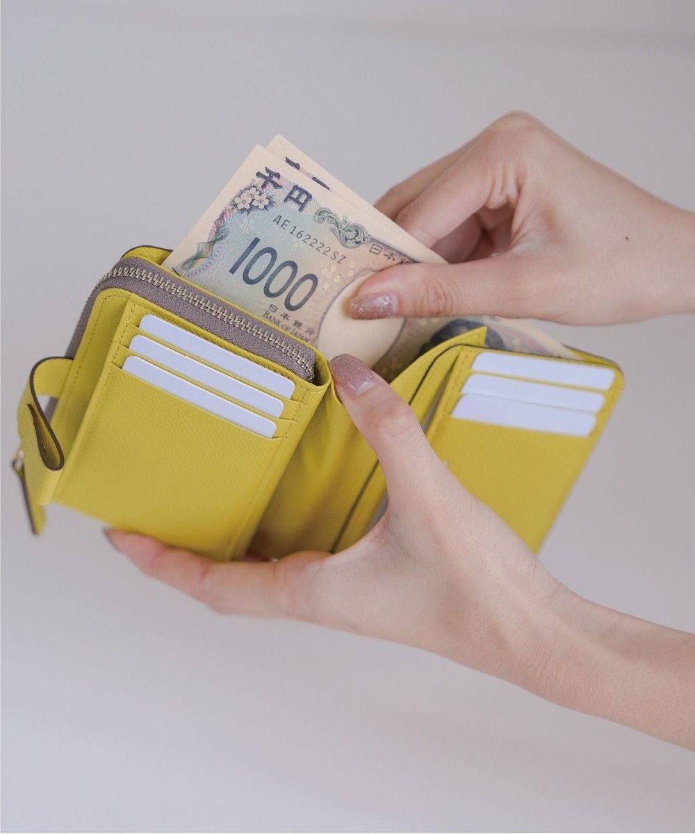 Atelier nuu 日本製 noble L字ファスナー二つ折りウォレット 