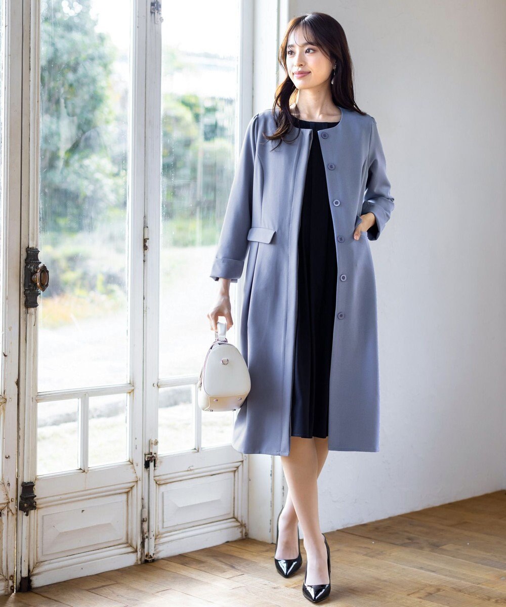 Tiaclasse 【洗える】スタイルアップも叶うピンタックワンピース 