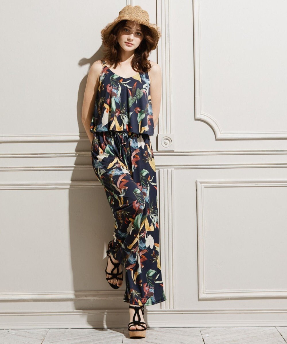 San-ai Resort（三愛水着楽園） ロングパンツセット　9M・11L　【Coral veil（コーラルヴェール）】 