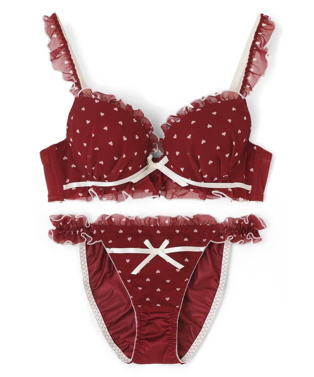 San-ai Resort（三愛水着楽園） 【WEB限定】フェミニンプティハートブラジャー＆ショーツセット 【northerly】 