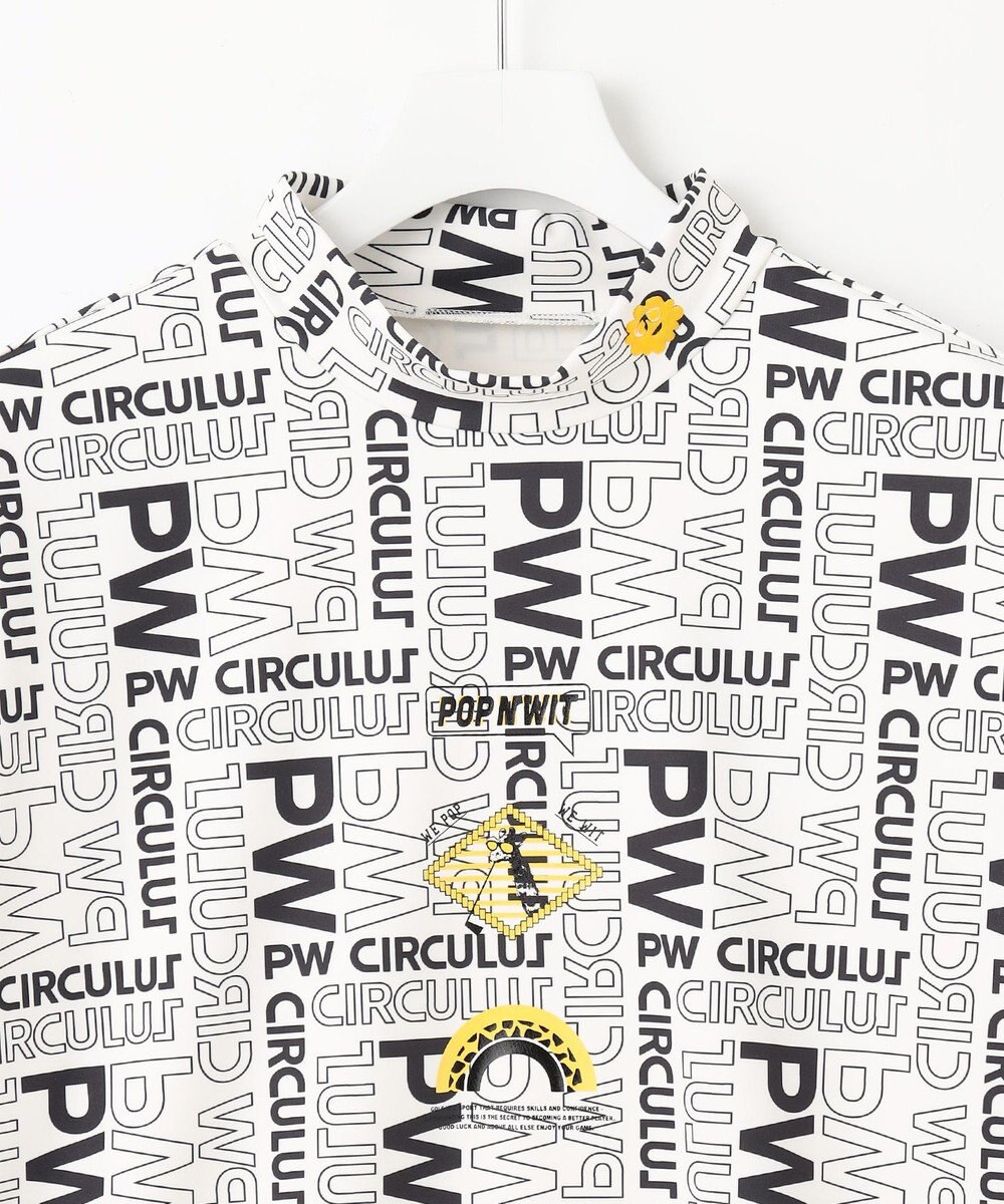 PW CIRCULUS 【UVカット / 吸水速乾 / 伸縮性抜群】【MEN】ＰＷロゴ＆チェックモックT 