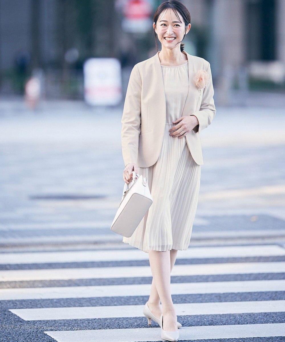 ANY SIS L 【洗える】フェミニンプリーツ ワンピース 