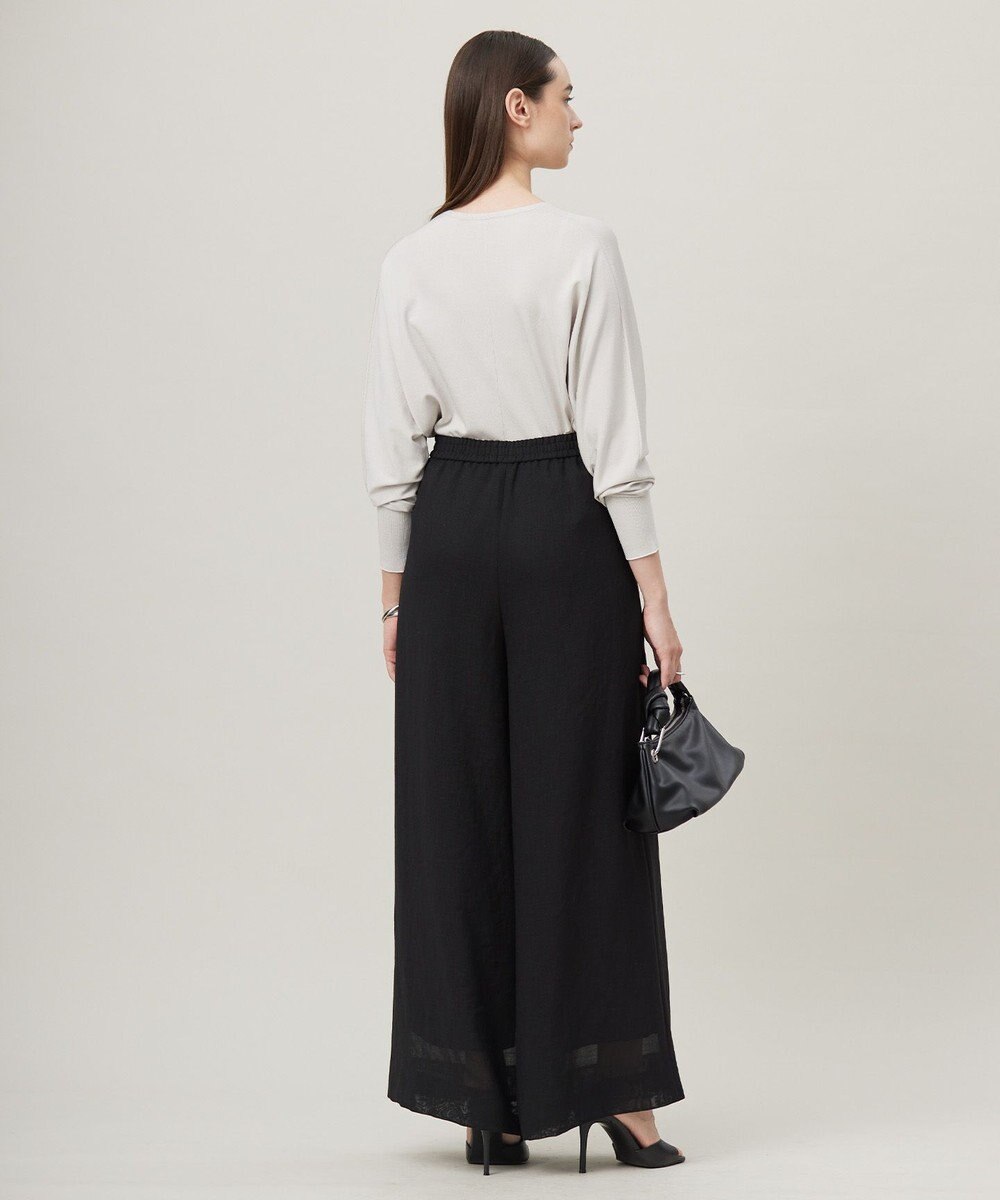 ICB L 【洗える】シンセティックハイゲージ Vネックニット 