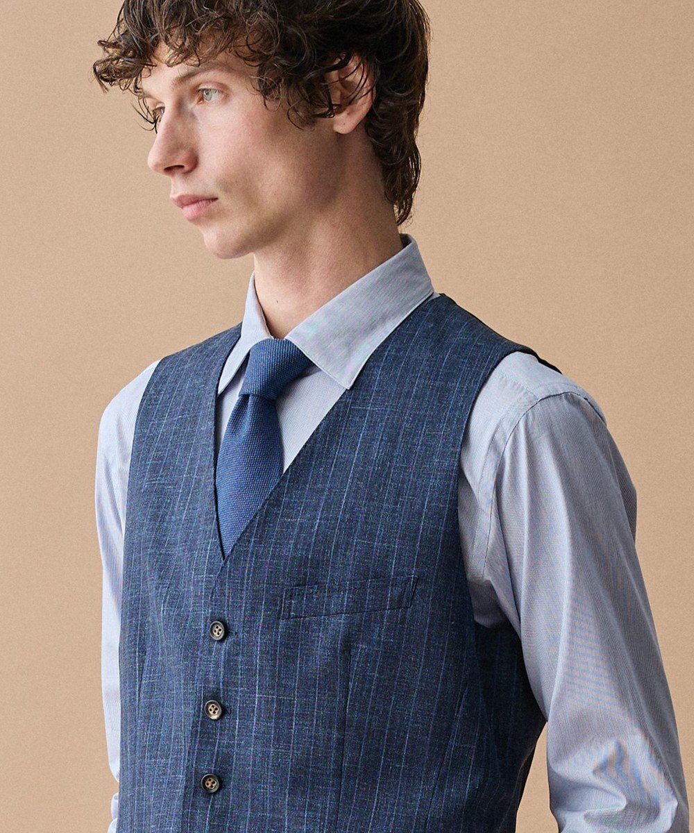 JOSEPH ABBOUD メランジシャンブレー【イタリア生地・日本製】メランジシャンブレーネクタイ 