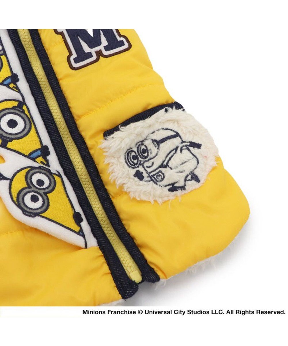 PET PARADISE ミニオン 背中開き 遠赤外線 綿入り ベスト ジップアップ 小型犬 