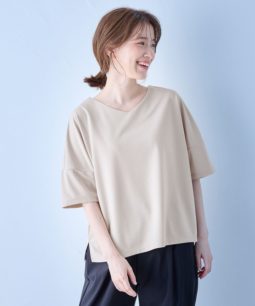 ANY ドライポンチVネックプルオーバー 