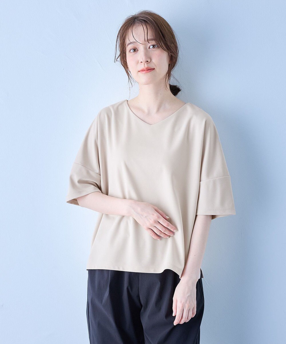 ANY ドライポンチVネックプルオーバー 