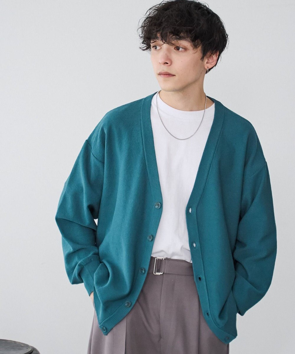 WEGO 【ユニセックス着用ITEM/紫外線対策/冷房対策】オーバーフィットドライタッチカーディガン 