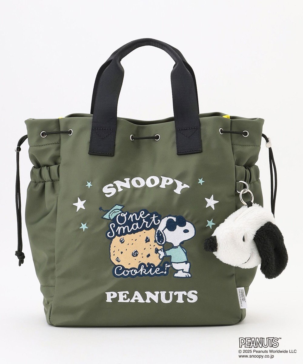 Y'SACCS SNOOPYデザイン 2way巾着トート(クッキー） 