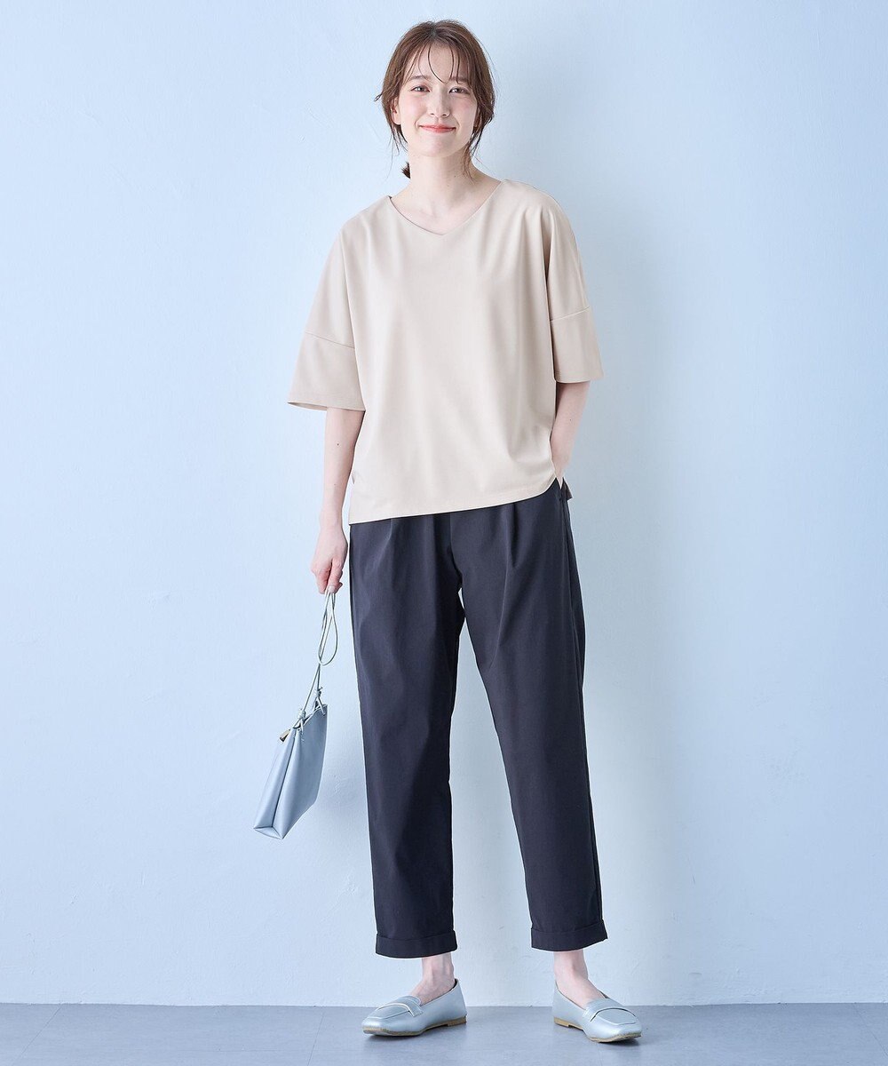 ANY ドライポンチVネックプルオーバー 