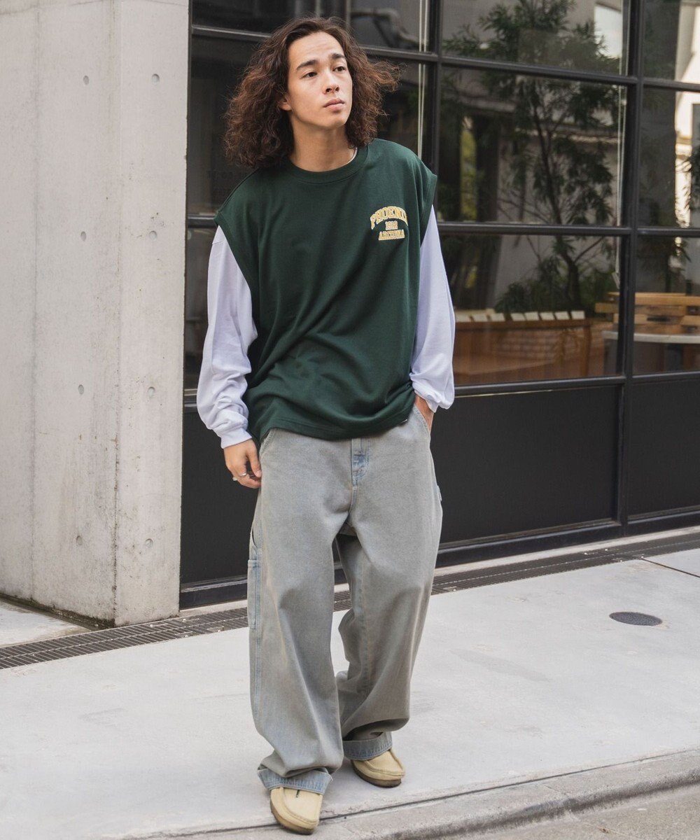 WEGO アンサンブルスウェットベストロンT 