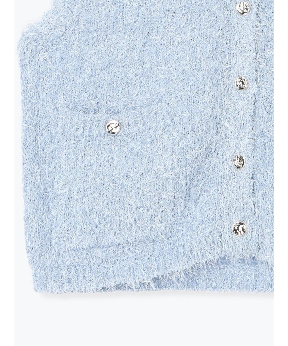 Te chichi 金釦ポケットシャギーニットベスト 