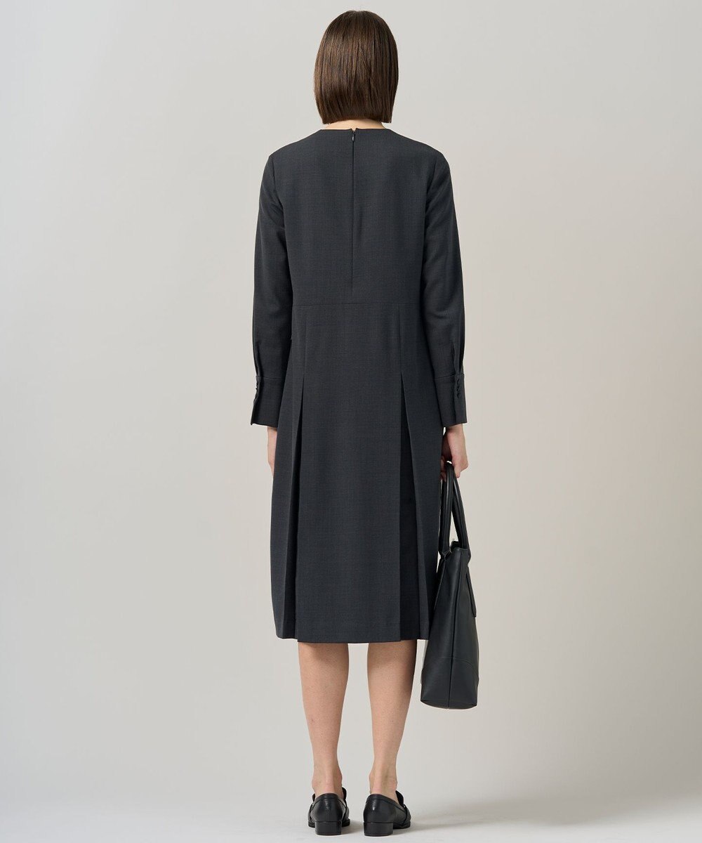 ICB 【UVカット・洗える】ウール2WAYストレッチ 長袖ワンピース 