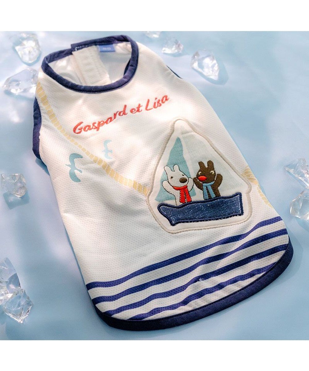 PET PARADISE リサとガスパール ポケットクール タンクトップ 《マリン柄》 小型犬 