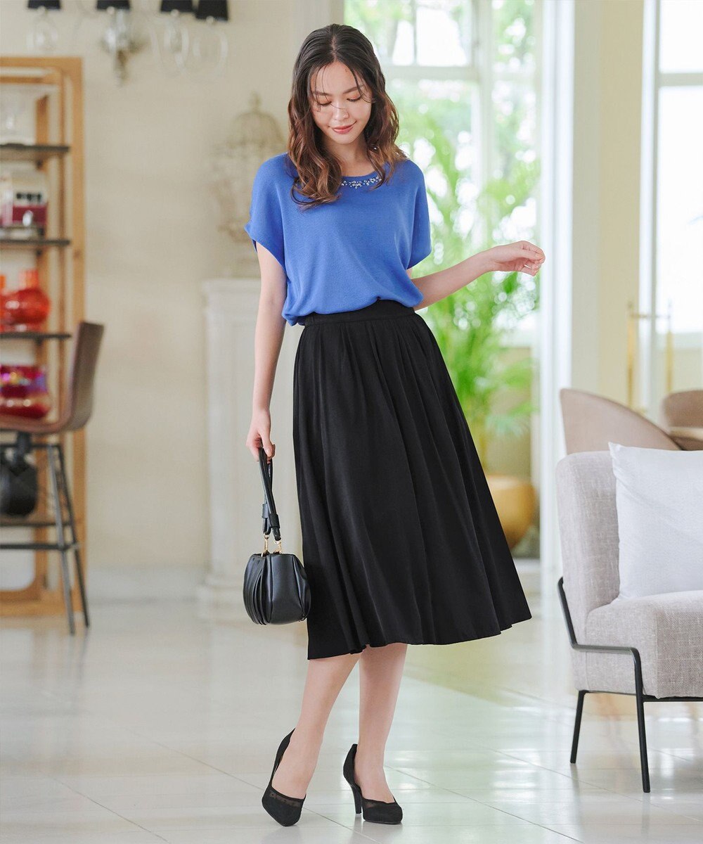 Tiaclasse パニエ付きフレアスカート 