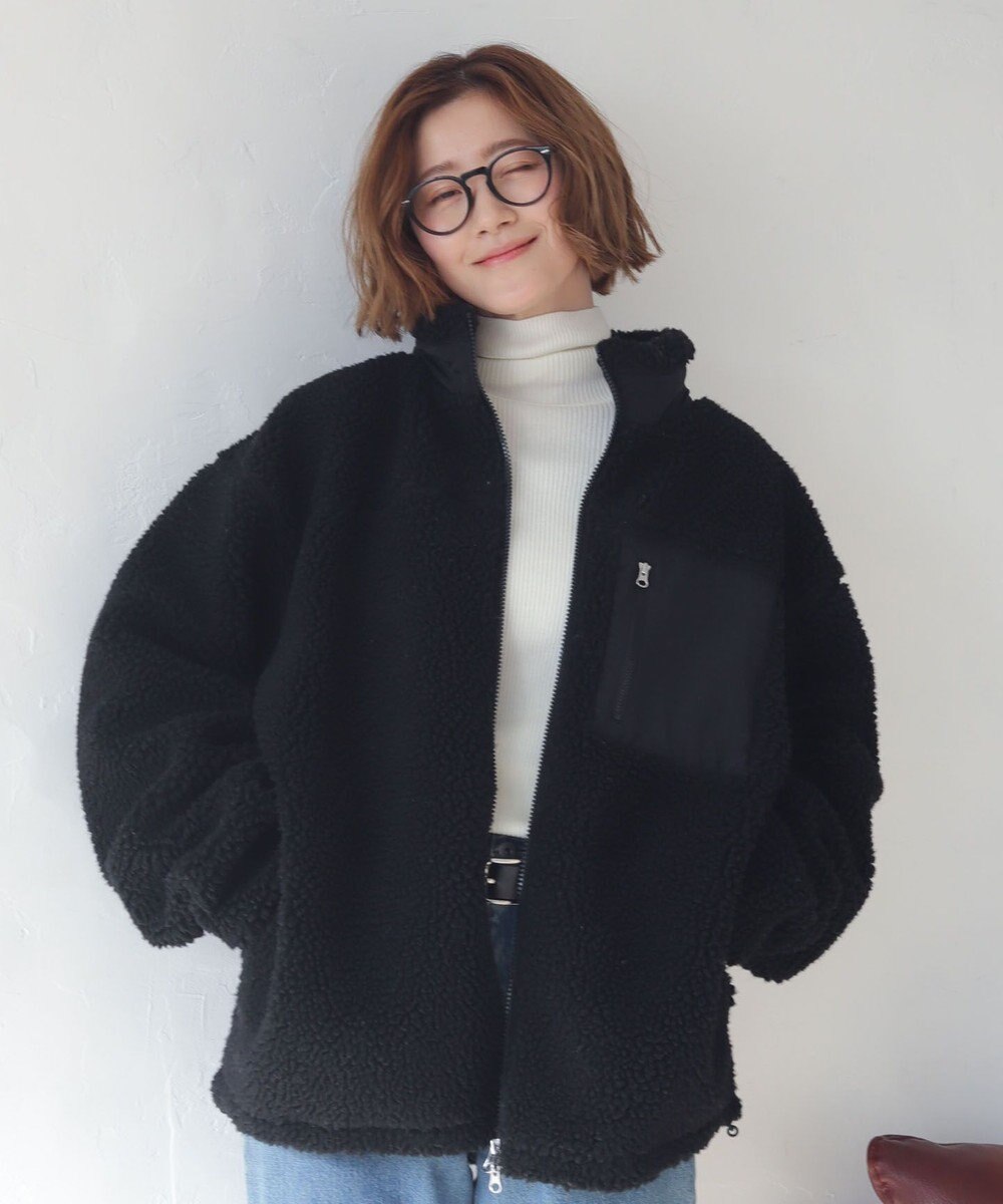 WEGO 【2025年秋冬新作アイテム/ユニセックス着用ITEM/SMLサイズ展開】ボアブルゾン 