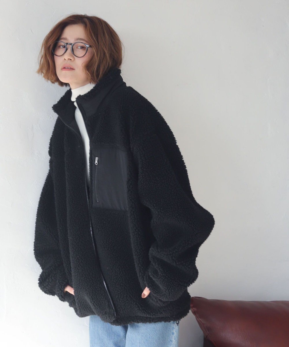 WEGO 【2025年秋冬新作アイテム/ユニセックス着用ITEM/SMLサイズ展開】ボアブルゾン 