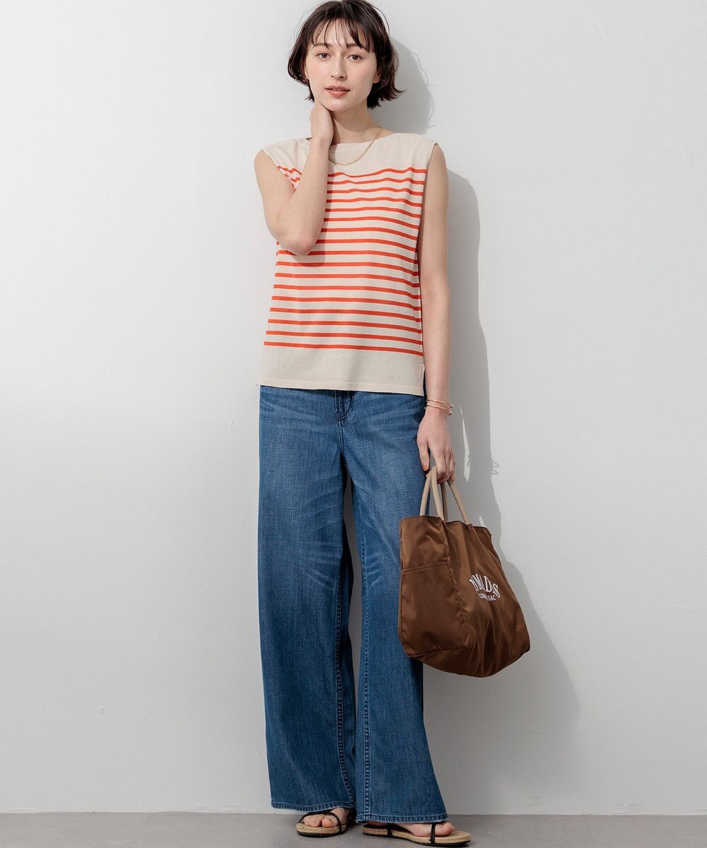 23区 【SLOW/一部店舗限定】LIGHT DENIM  ワイド パンツ 