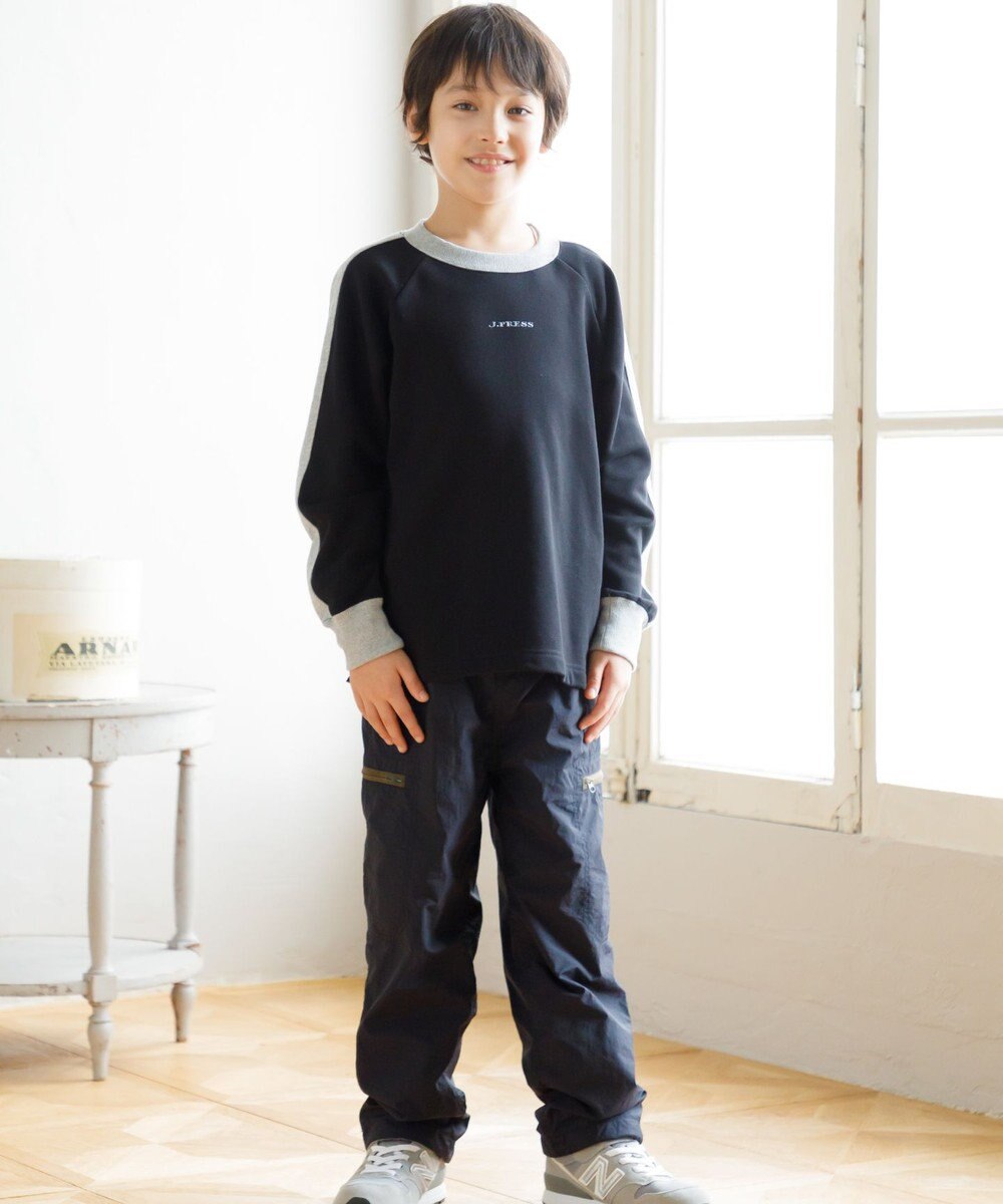 J.PRESS KIDS 【100-130cm】裏毛ラグラン ロゴトレーナー 