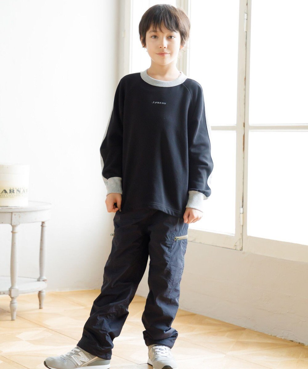 J.PRESS KIDS 【100-130cm】裏毛ラグラン ロゴトレーナー 