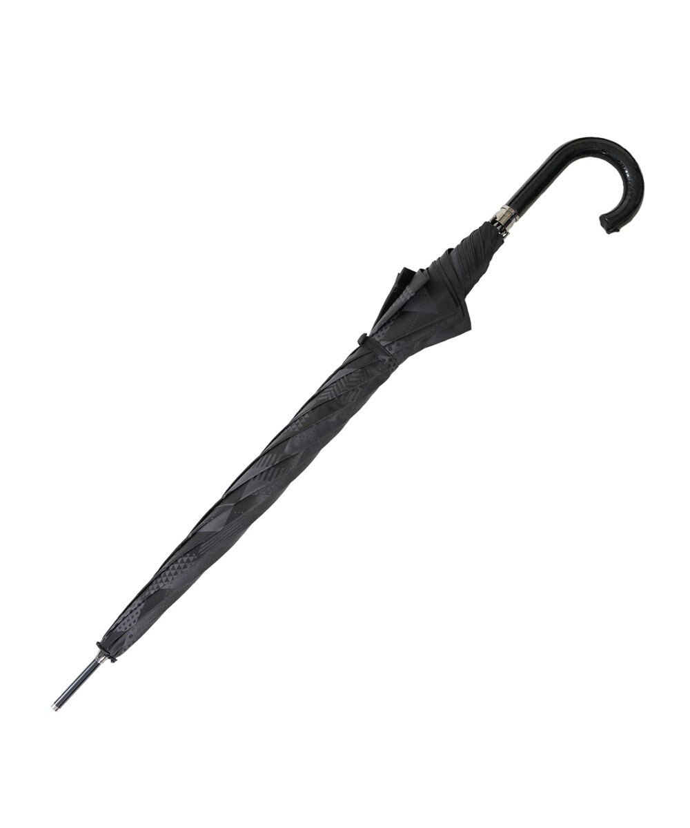 槇田商店 monotone アーガイル ブラック 長傘 