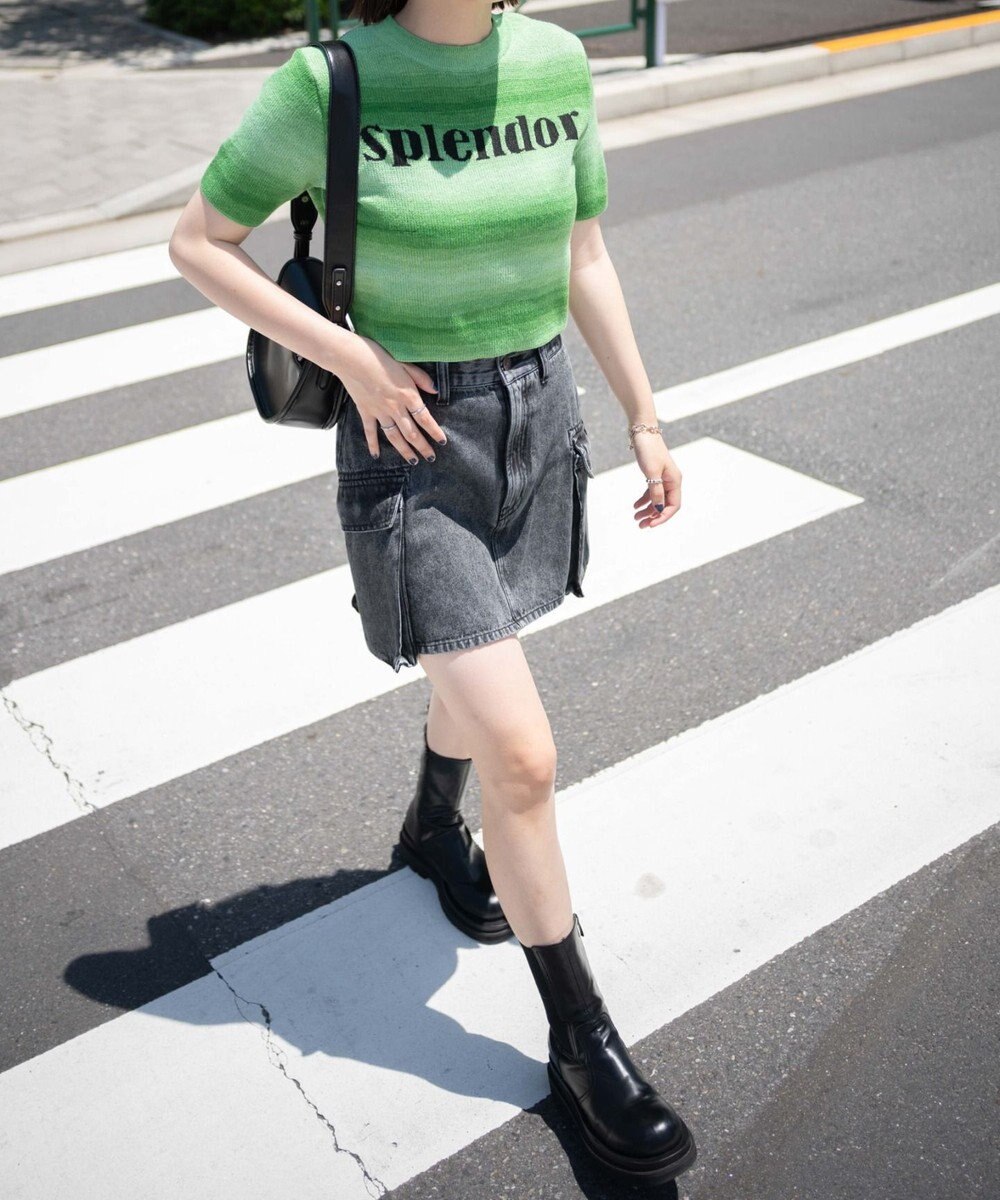 WEGO グラデーションちびニットT 