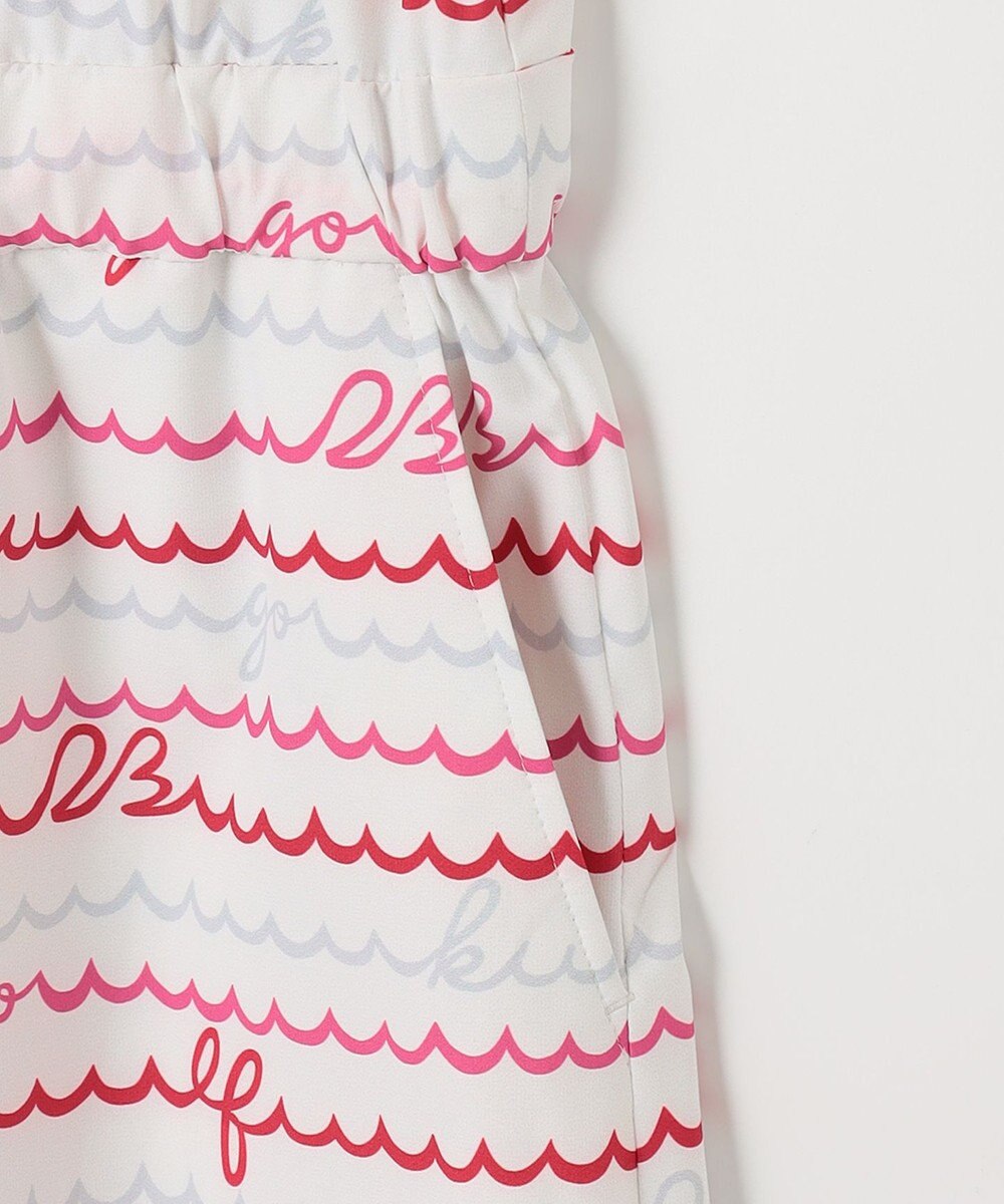 23区GOLF 機能素材で快適なラウンドを【WOMEN】ウェーブロゴ柄 ワンピース 