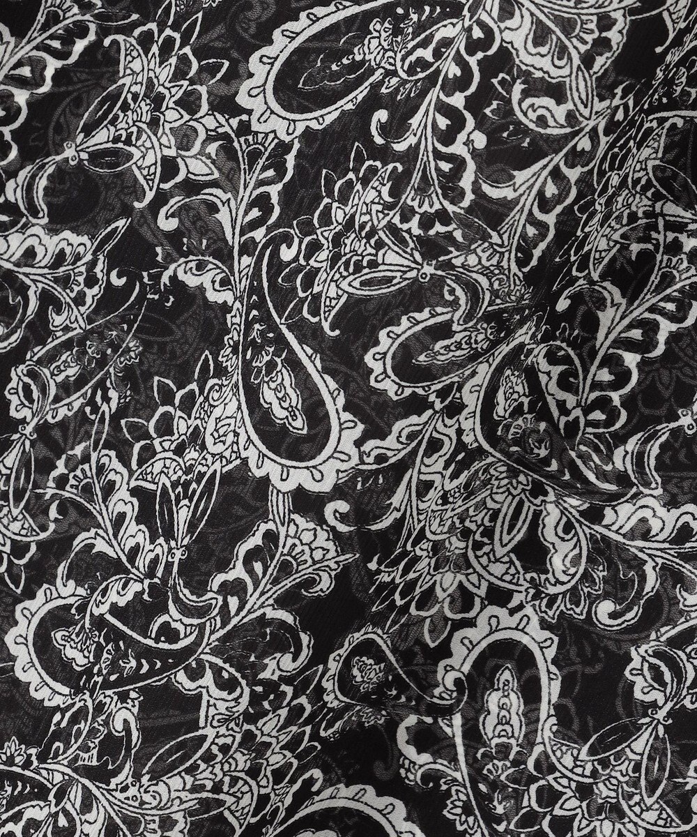 23区 L 【一部店舗限定/速乾性/洗える】モノトーンプリント ワンピース 