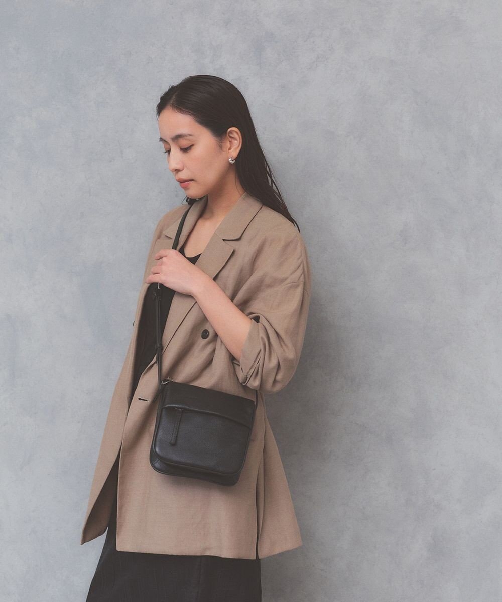 TOPKAPI 【Breath TOPKAPI】SUPPLE サプル シボレザー スワローマチ スクエア ミニ ショルダーバッグ 