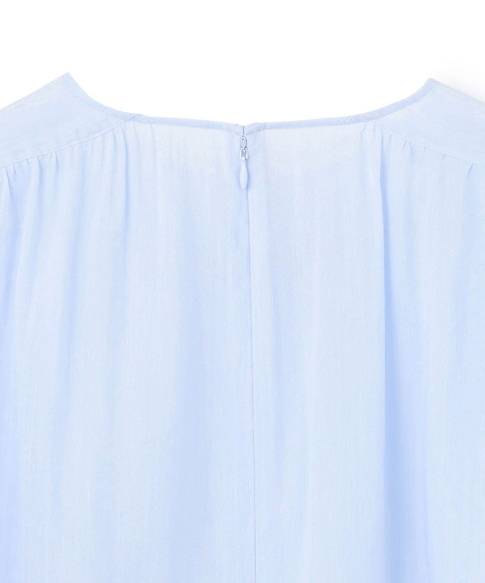 BEIGE， 【洗える】PAULINE / タックギャザーリネンボリュームブラウス 