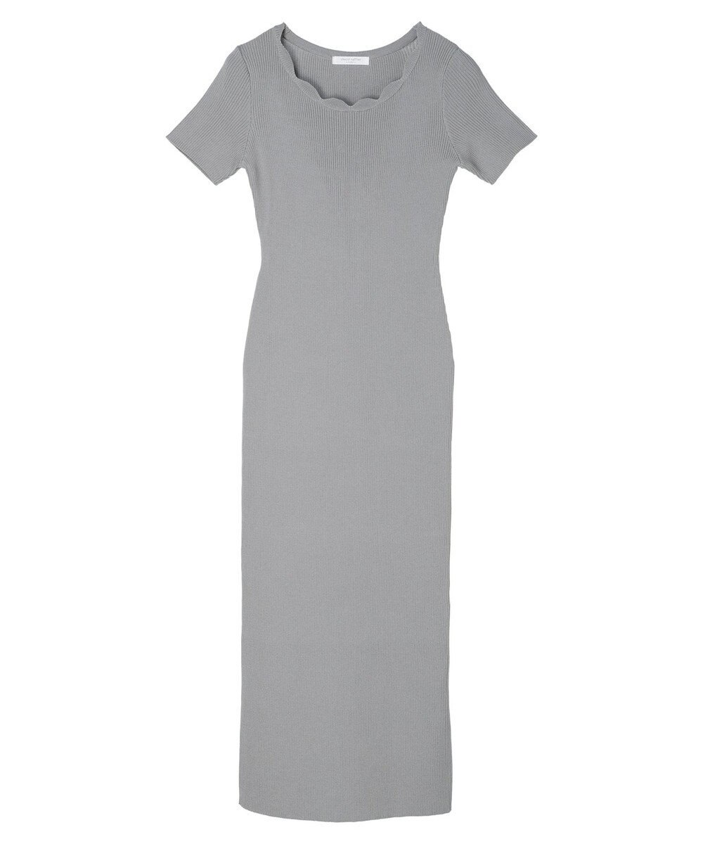 Green Parks リブニットワンピース 