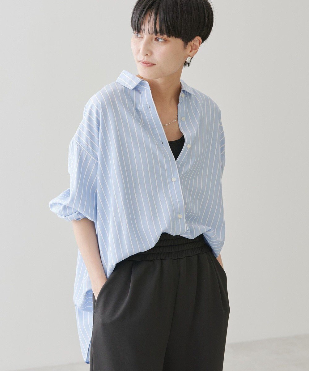 AMERICAN HOLIC サラックールバックタックシャツ 