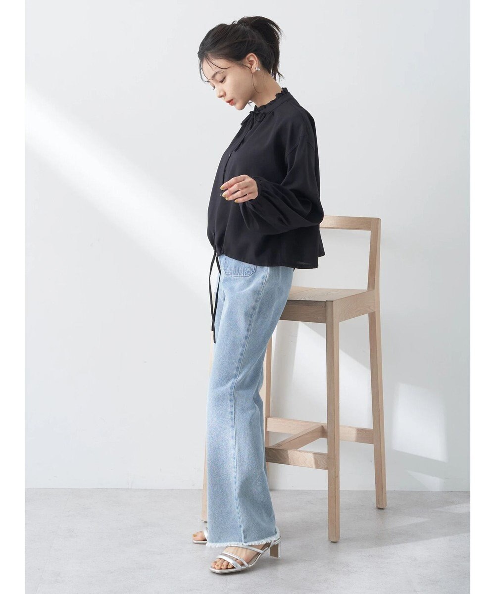 earth music&ecology カフタンフリルブラウス 