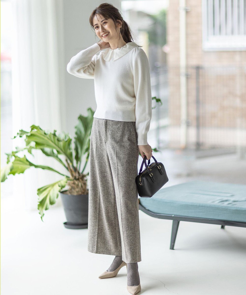 ツイード調 ウール ワイドパンツ 組曲 ファッション通販 公式通販 オンワード クローゼット ツイード調 ウール ワイドパンツ 組曲 ファッション通販 公式通販 オンワード クローゼット