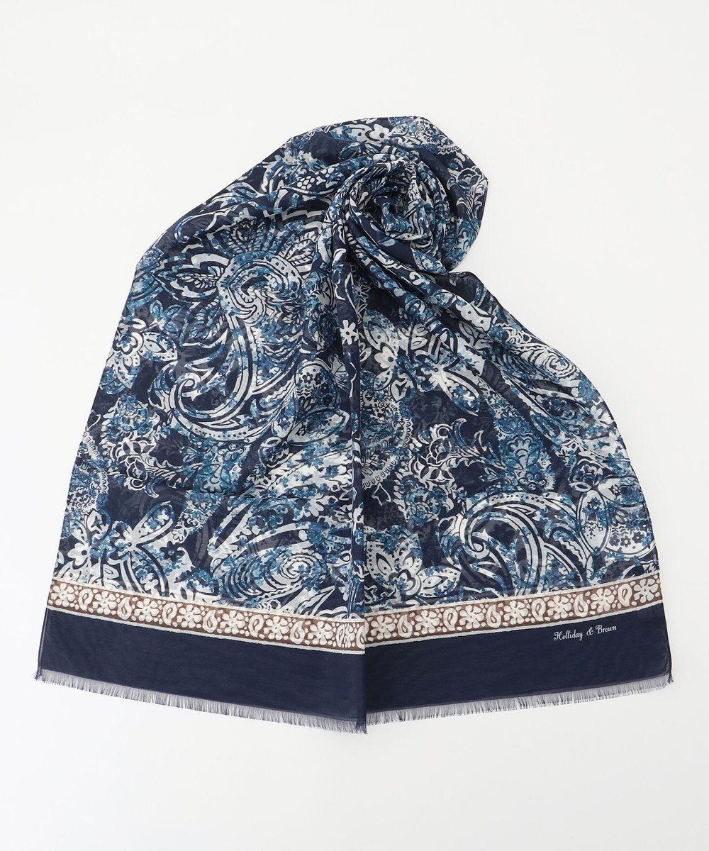 JOSEPH ABBOUD 【イタリア製・Holliday&Brown】マルチペイズリー ストール 