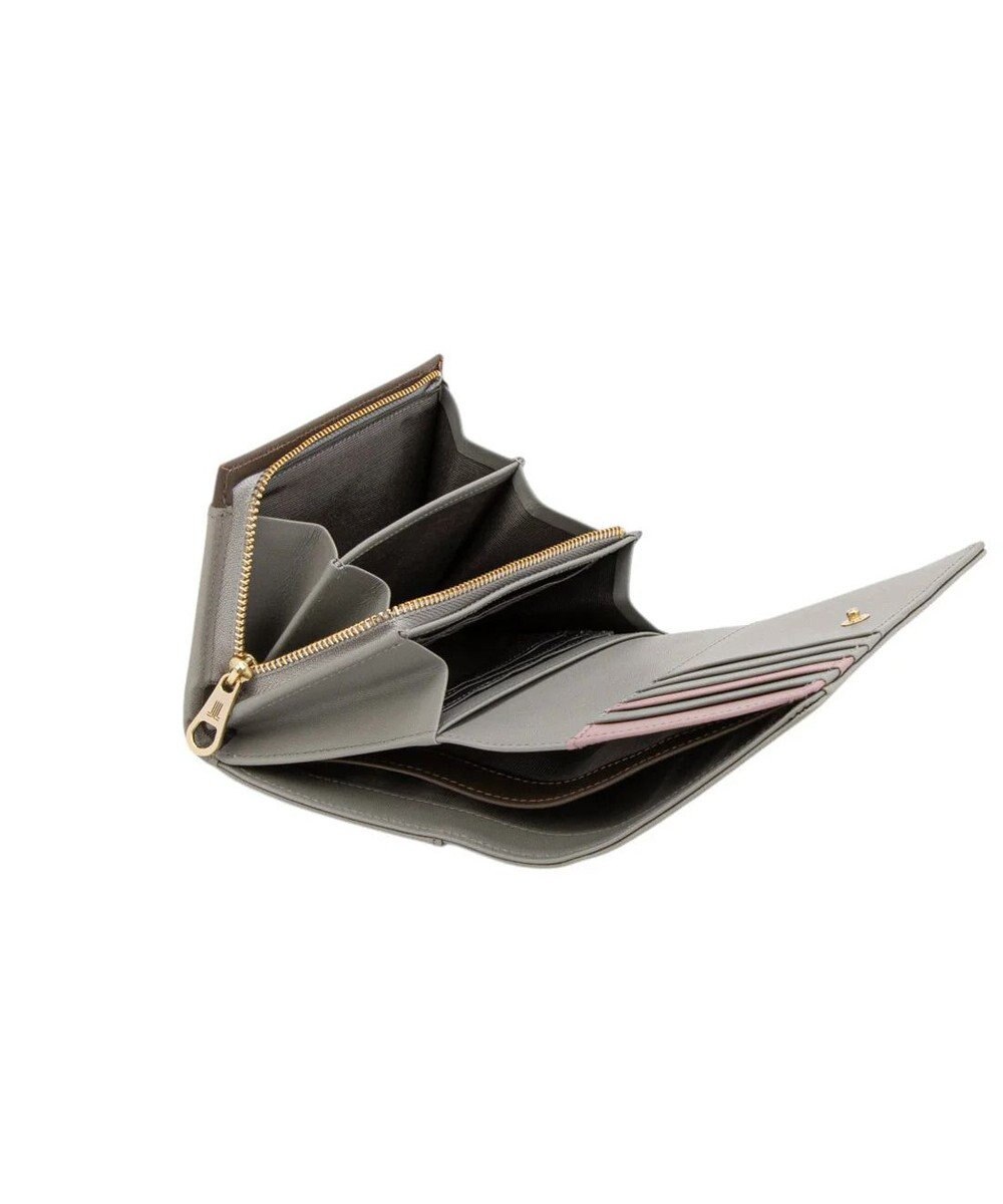 LANVIN en Bleu リュクサンブールカラー 二つ折り被せ財布 