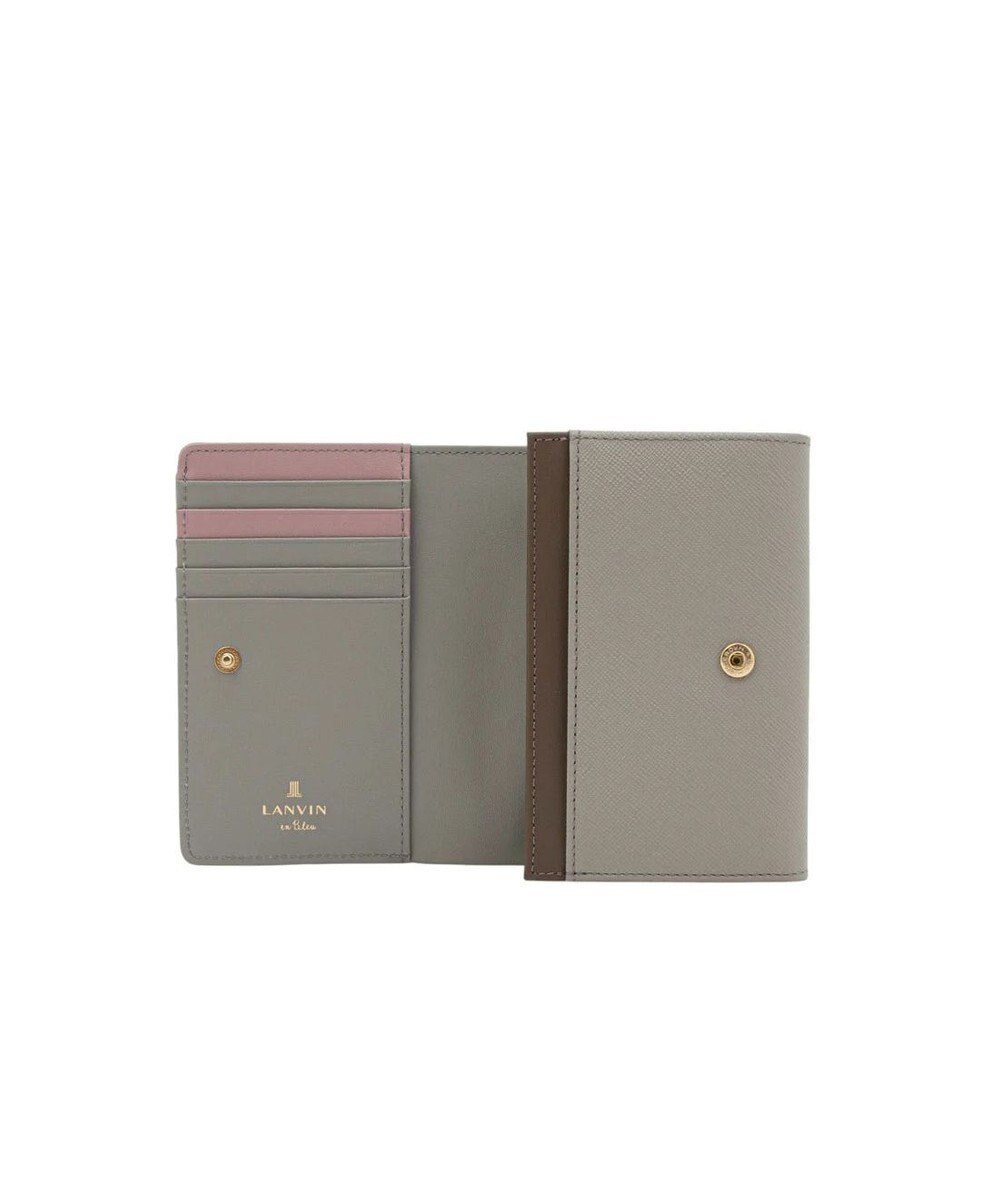 LANVIN en Bleu リュクサンブールカラー 二つ折り被せ財布 