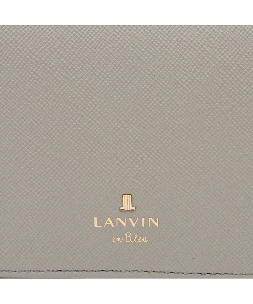 LANVIN en Bleu リュクサンブールカラー 二つ折り被せ財布 