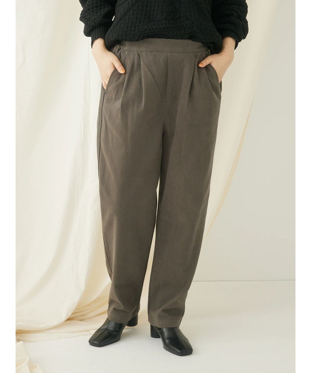 CRAFT STANDARD BOUTIQUE 綿ピーチ綺麗シルエットパンツ 