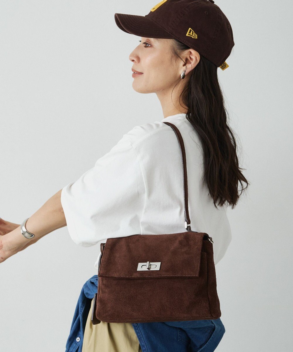 russet スエードフラップミニトートバッグ(CE-1722-WEB) 