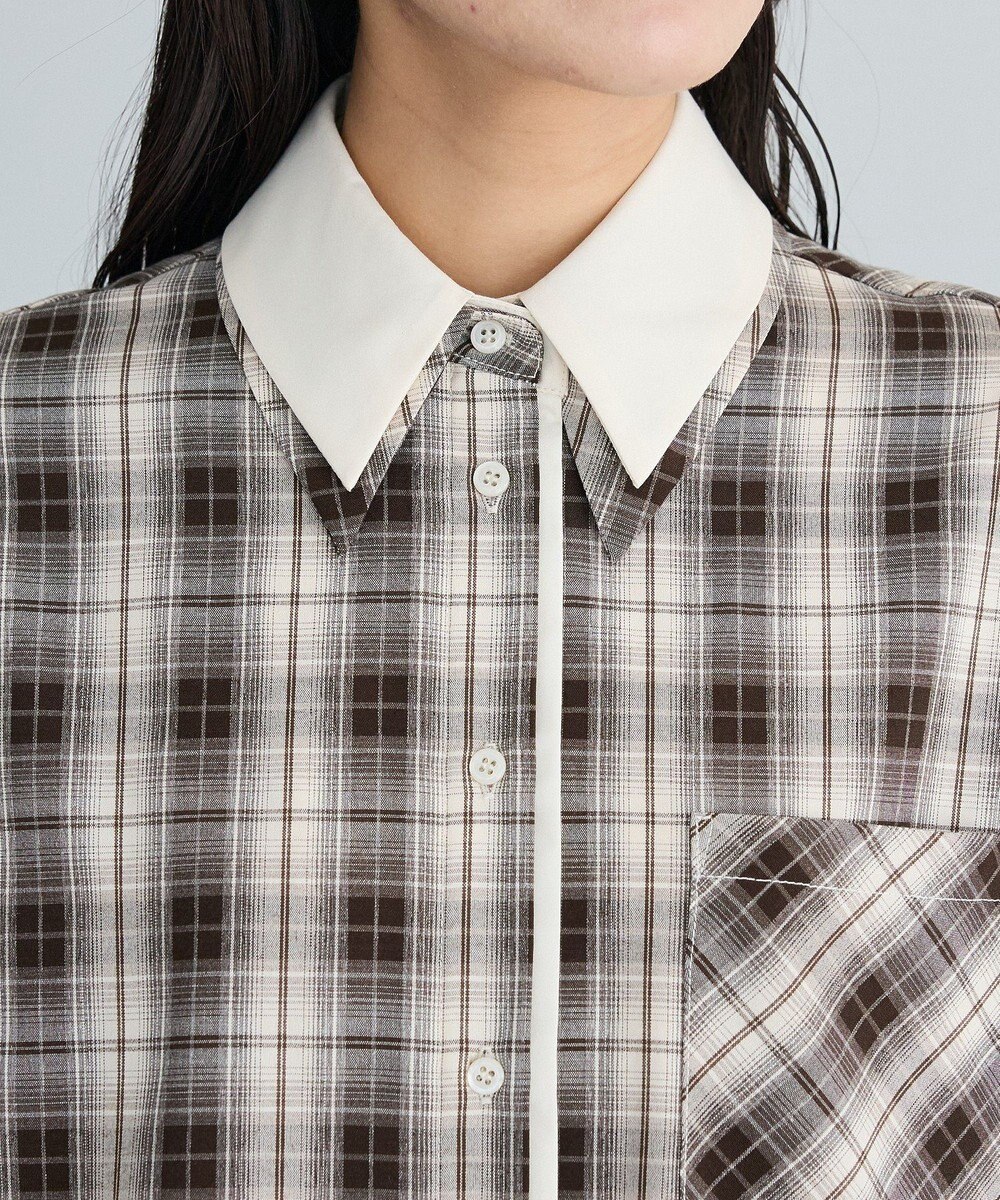 CRAFT STANDARD BOUTIQUE レイヤードライクチェックシャツ 