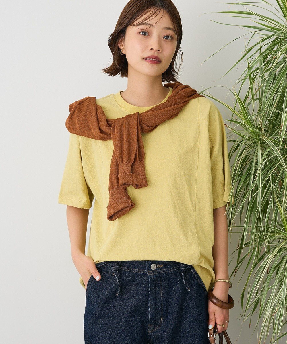 CRAFT STANDARD BOUTIQUE カットクレープワイドキリカエTシャツ 