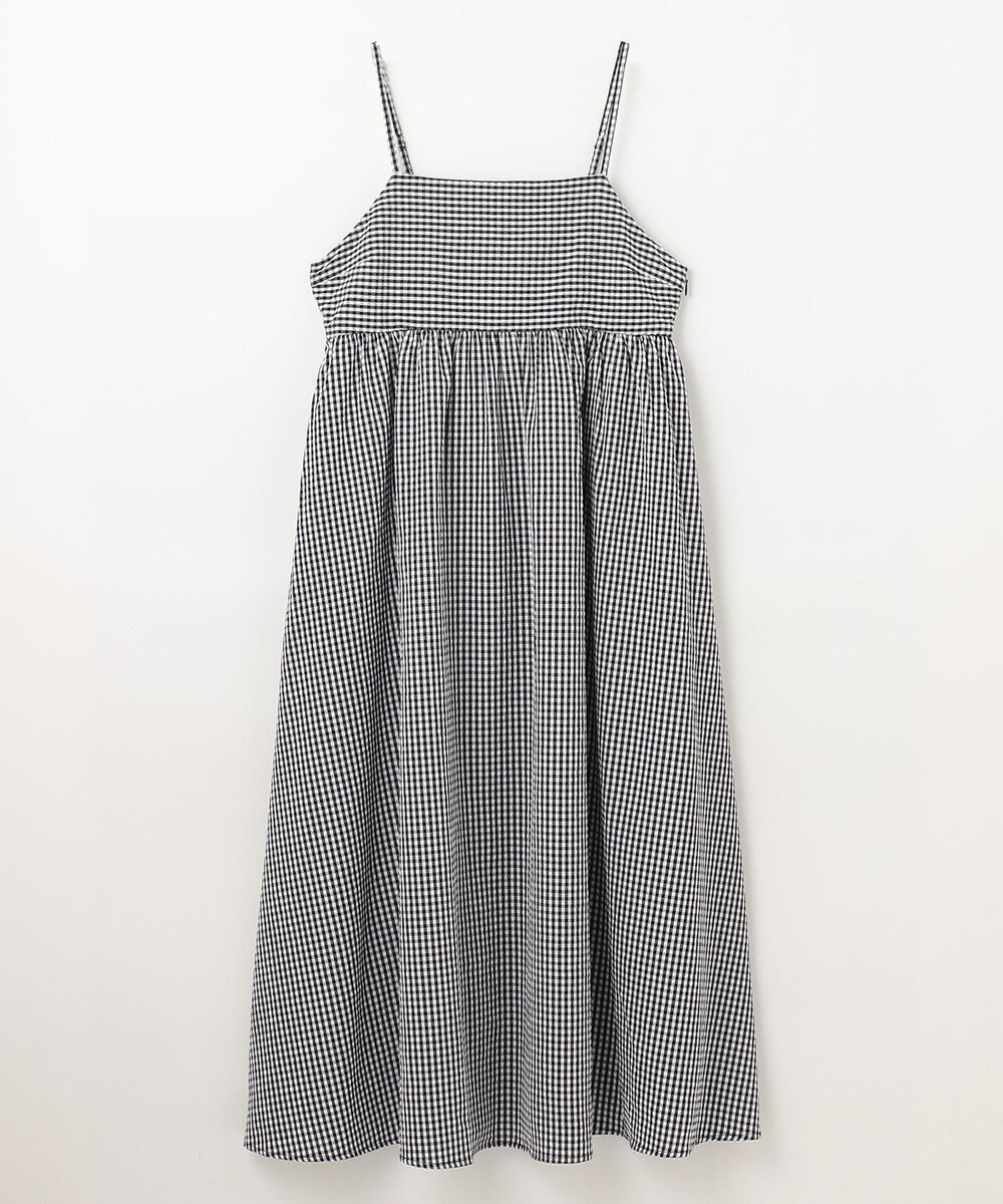ANY L 【洗濯機可能】ギンガムギャザーワンピース 