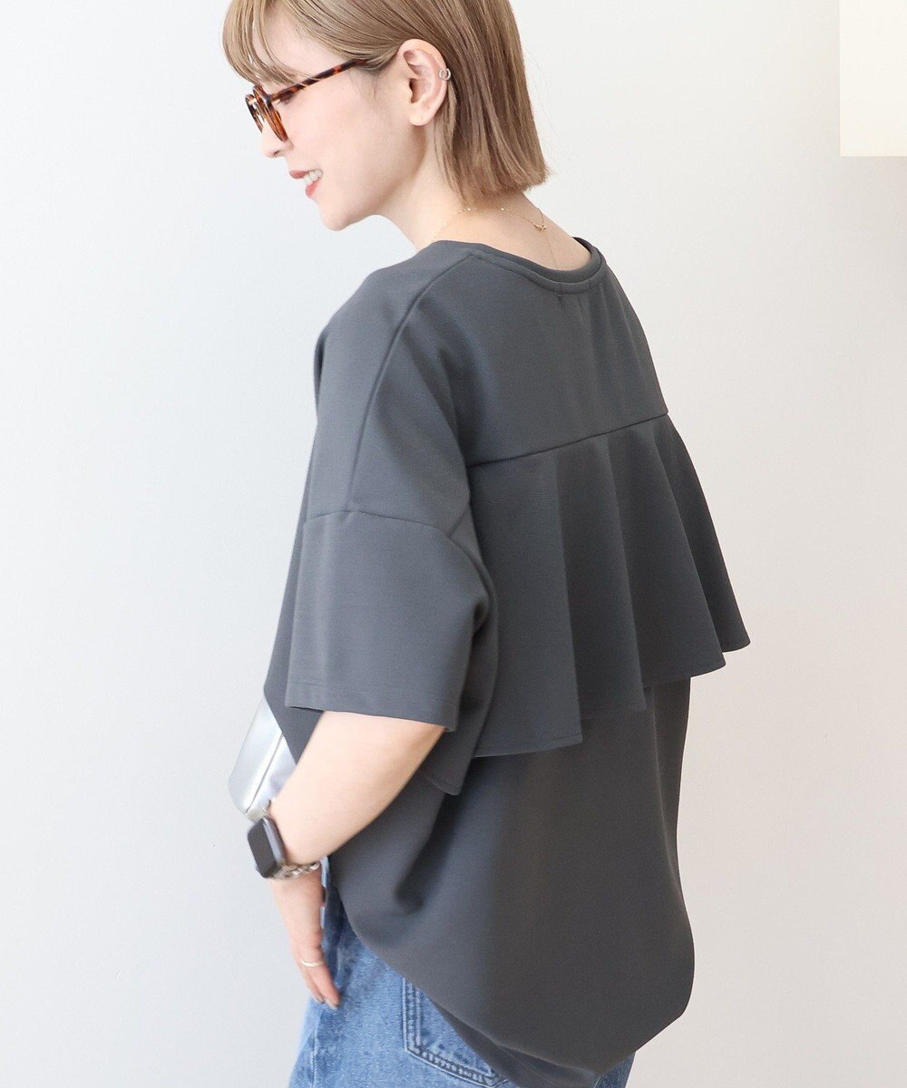 AMERICAN HOLIC 【先行予約】【WEB限定】バックフリル半袖プルオーバー 