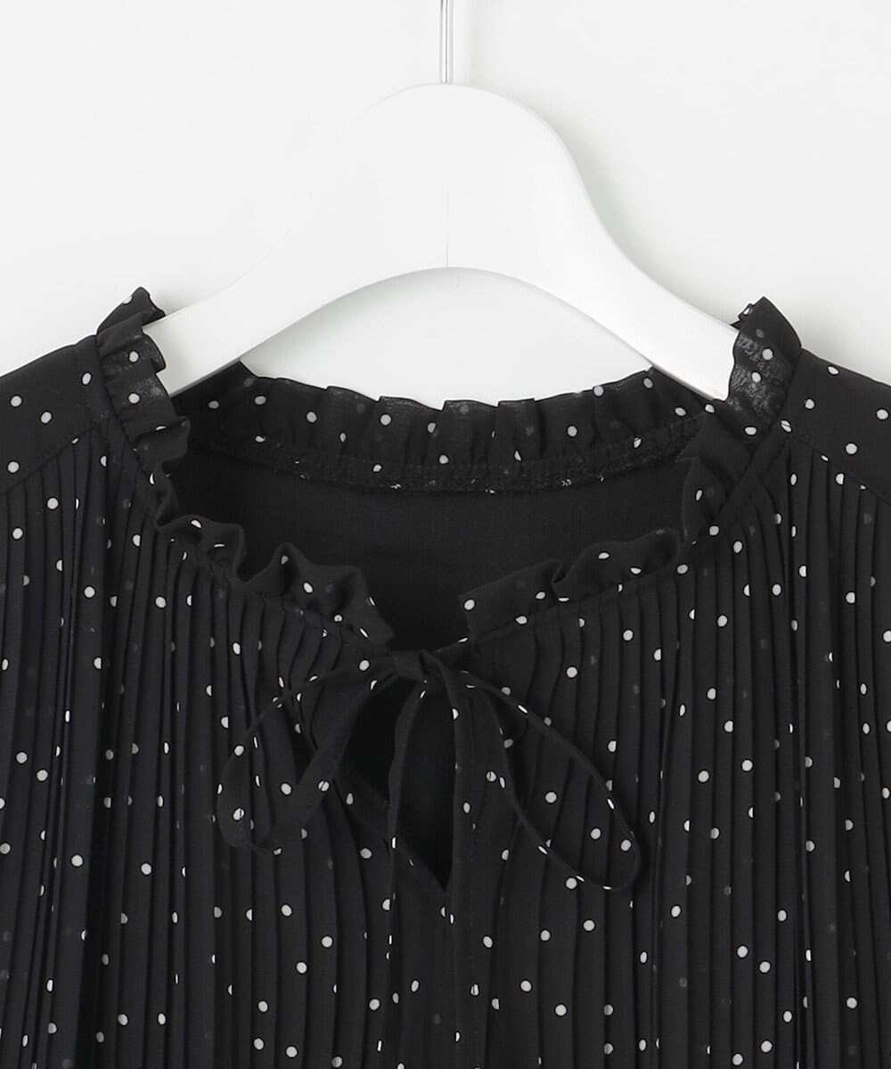 Feroux 【2WAY】シフォンジョーゼットプリーツ ブラウス 