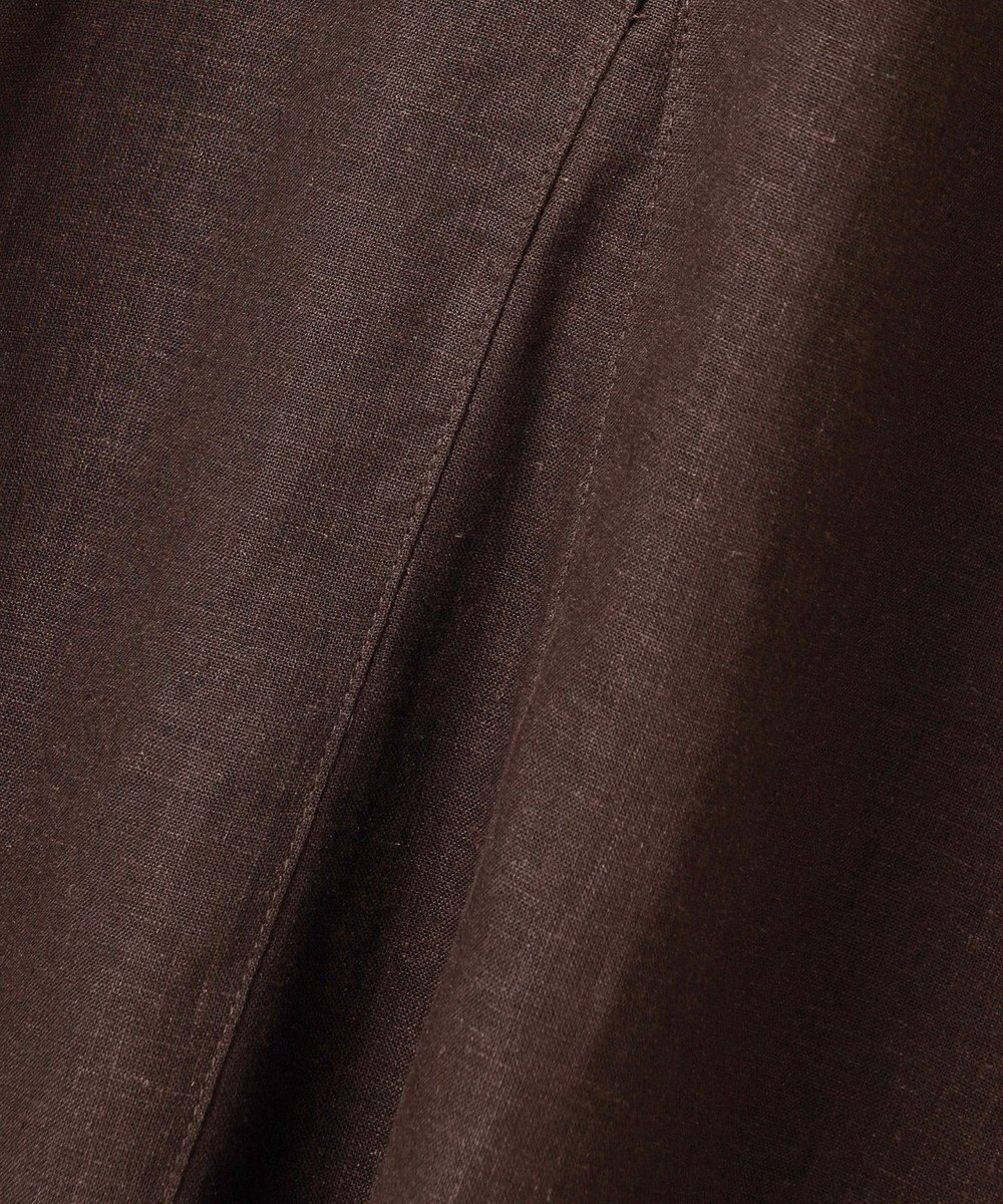 UNFILO L リネンレーヨン ノースリーブワンピース 