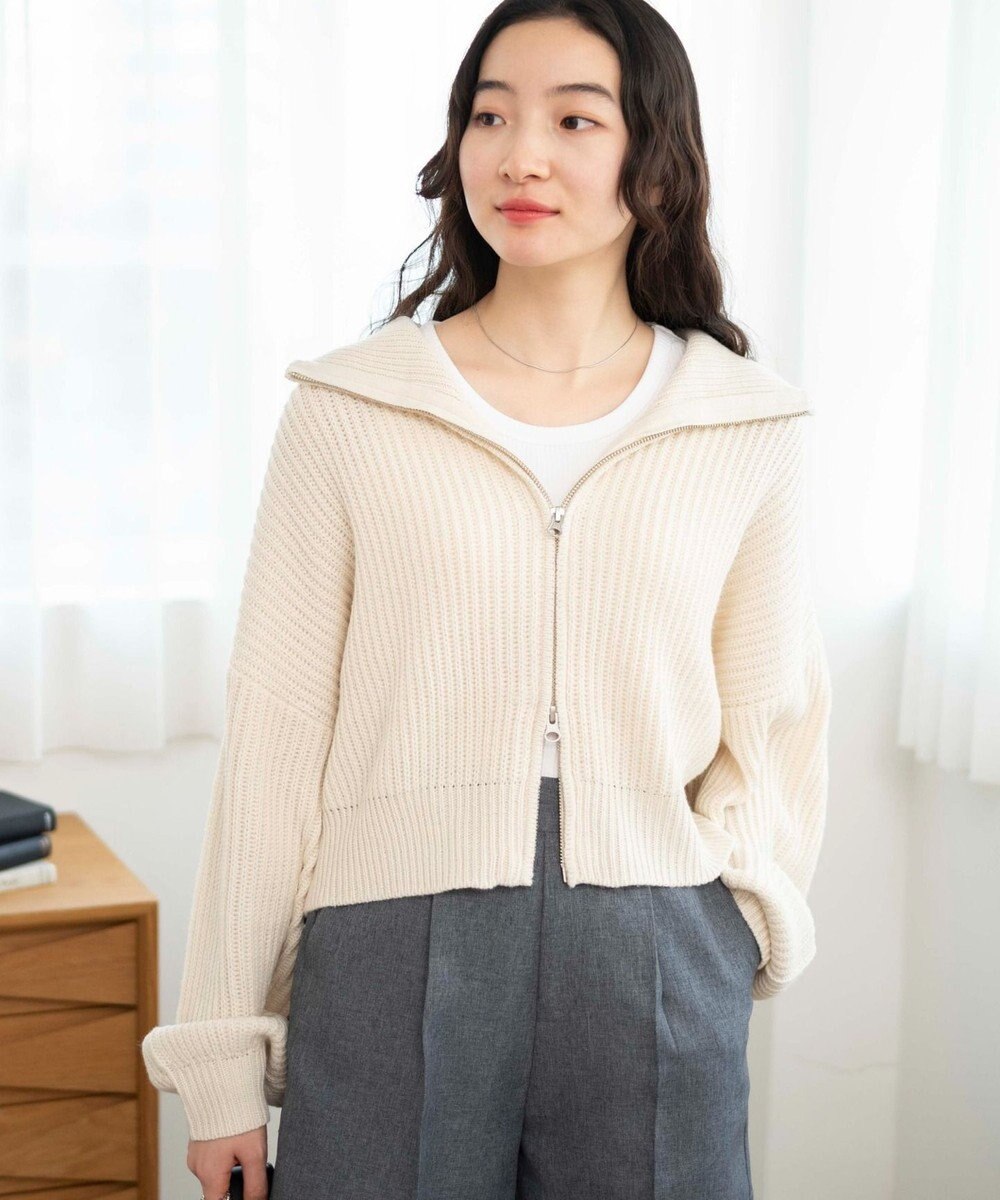 WEGO ダブルジップショートカーデ 