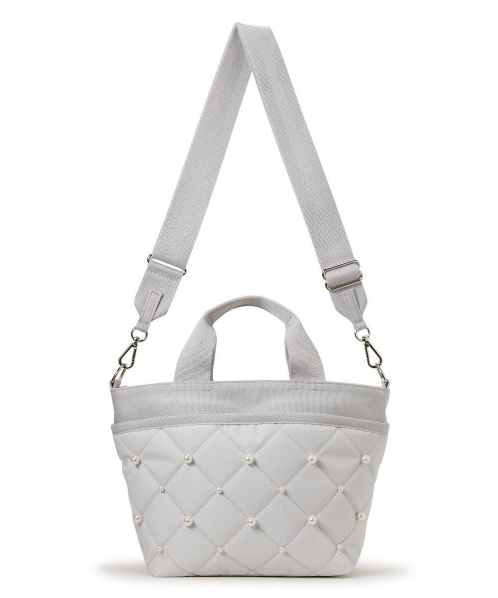 LeSportsac SM BUCKET TOTE W PEARLS/ミストグレーパール 