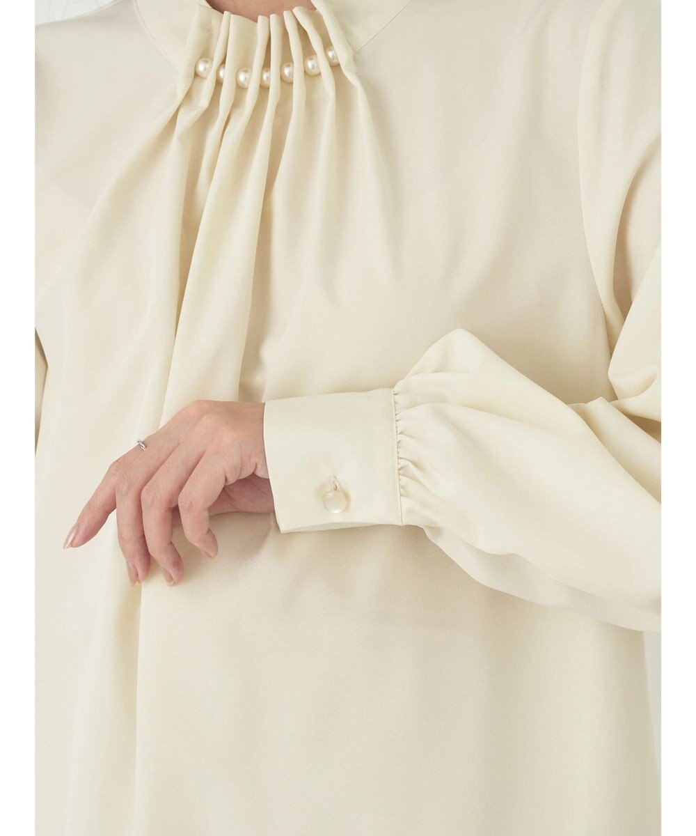 earth music&ecology パールタックブラウス 