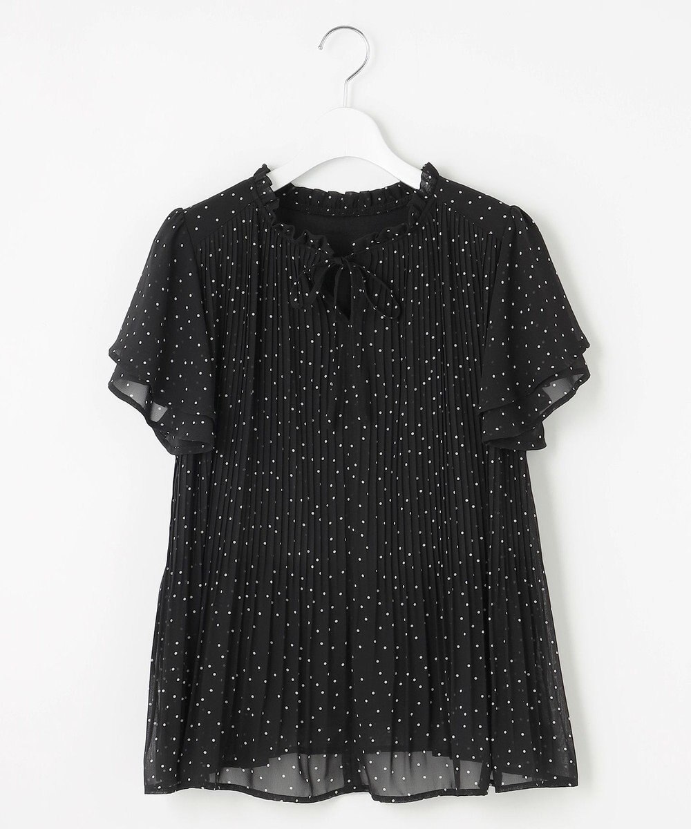 Feroux 【2WAY】シフォンジョーゼットプリーツ ブラウス 